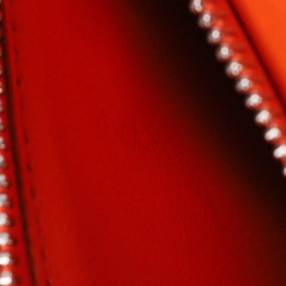 Celine Red Pebbled Calfskin Leather Medium Classic Box Flap Bag - Picture 9 of 10